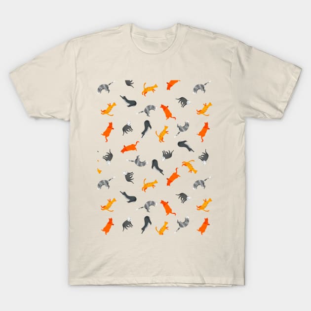 Cats pattern T-Shirt by DrawingEggen